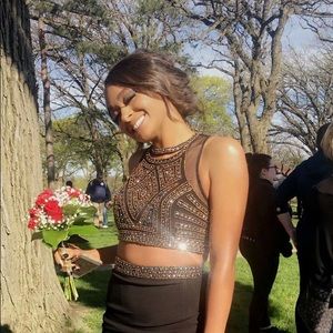 Brand: Faviana 
Size: 2
Color: Black with Gold Beads